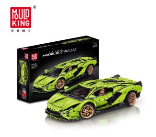 Zestaw Klocków Auto Sportowe 3819el. Zielony