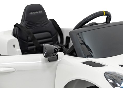Pojazd Porsche Spyder RS 718 Biały MP4