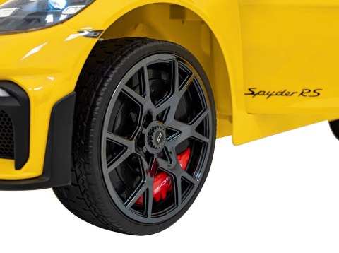 Pojazd Porsche Spyder RS 718 Żółty MP4