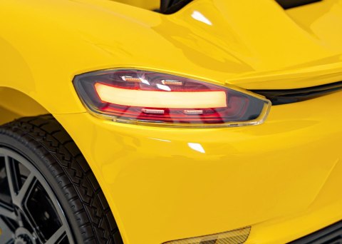 Pojazd Porsche Spyder RS 718 Żółty MP4