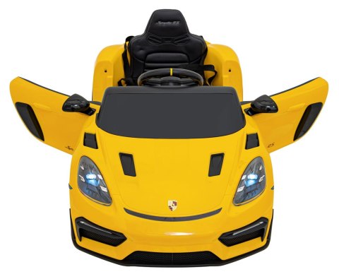 Pojazd Porsche Spyder RS 718 Żółty MP4