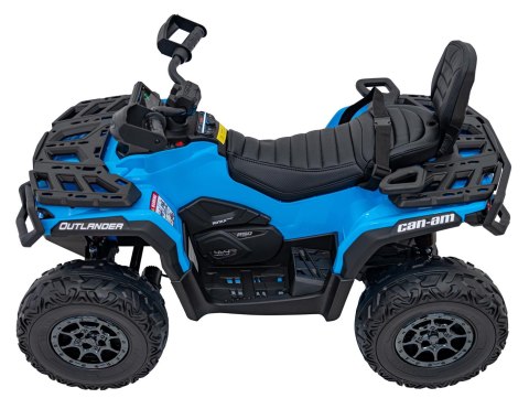 Quad Can Am Outlander ATV z Pilotem Niebieski