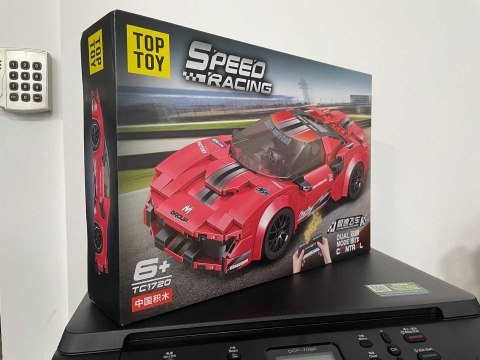 Zestaw Klocków Auto Sportowe Czerwone R/C Zestaw Klocków Auto Sportowe Czerwone R/C
