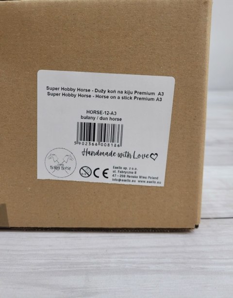Hobby Horse Duży koń na kiju Premium - bułany A3