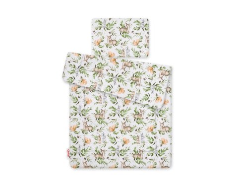 Komplet pościeli dla niemowląt z wypełnieniem 2-cz 75x100cm NEWBORN - woodland green Komplet pościeli dla niemowląt z wypełnieniem 2-cz 75x100cm NEWBORN - woodland green