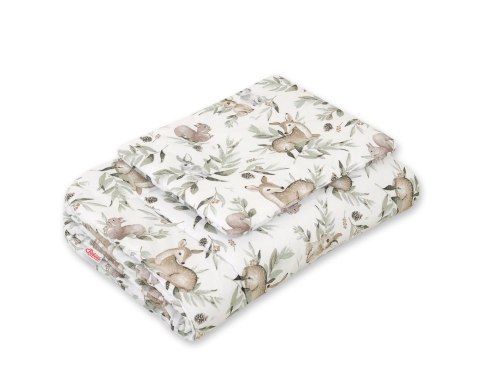 Komplet pościeli dla niemowląt z wypełnieniem 2-cz 75x100cm NEWBORN - woodland olive Komplet pościeli dla niemowląt z wypełnieniem 2-cz 75x100cm NEWBORN - woodland olive