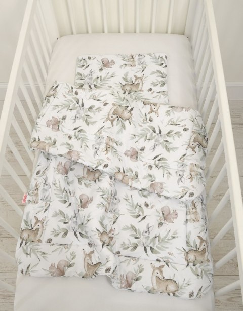 Komplet pościeli dla niemowląt z wypełnieniem 2-cz 75x100cm NEWBORN - woodland olive Komplet pościeli dla niemowląt z wypełnieniem 2-cz 75x100cm NEWBORN - woodland olive