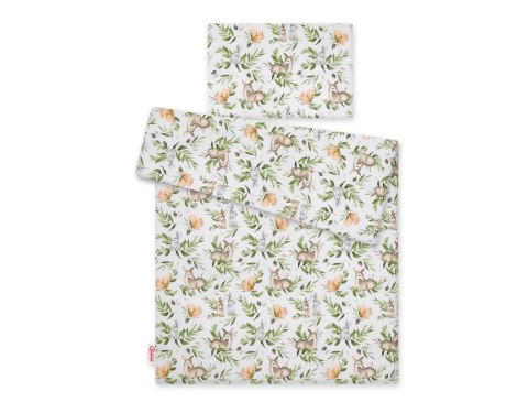 Pościel dla dzieci 2-częściowa bawełniana 120x90 cm - woodland green Pościel dla dzieci 2-częściowa bawełniana 120x90 cm - woodland green