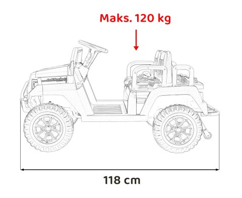 Pojazd Buggy 4-osobowy Champion Biały