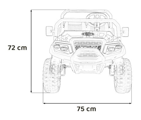 Pojazd Buggy 4-osobowy Champion Czarny