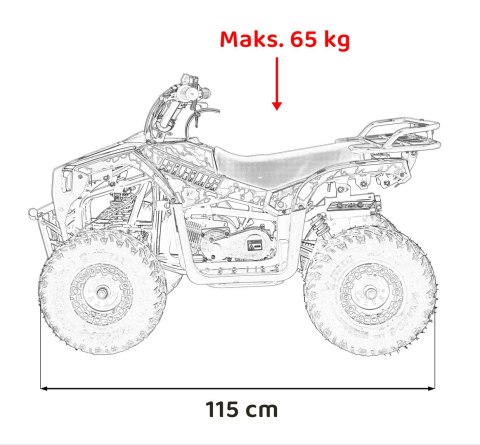Pojazd Quad Spalinowy 49CC SIRIUS Pomarańczowy