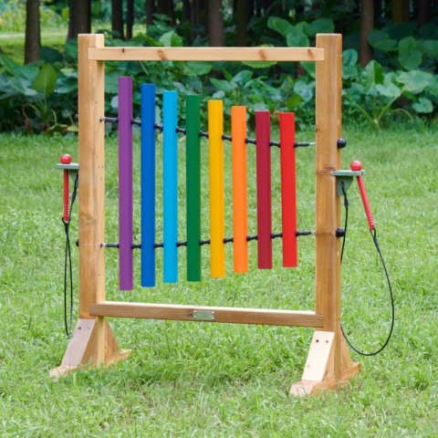 MASTERKIDZ Tęczowe Dzwonki Kolorowa Tablica Do Grania MASTERKIDZ Tęczowe Dzwonki Kolorowa Tablica Do Grania