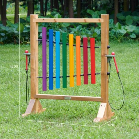 MASTERKIDZ Tęczowe Dzwonki Kolorowa Tablica Do Grania MASTERKIDZ Tęczowe Dzwonki Kolorowa Tablica Do Grania