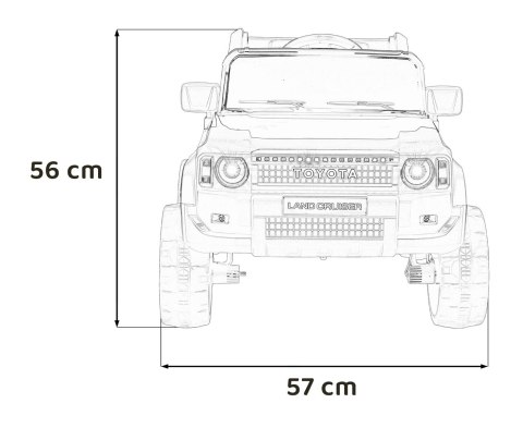 Pojazd Toyota Land Cruiser PRADO Różowy