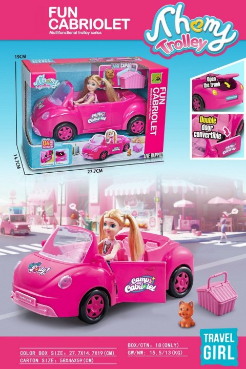 Zestaw Lalka i Auto + Akcesoria Zestaw Lalka i Auto + Akcesoria