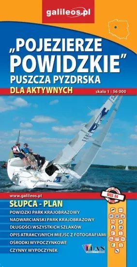 Pojezierze Powidzkie, Puszcza Pyzdrska. Mapa 1:56 000