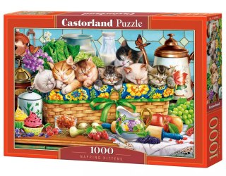 Puzzle 1000 elementów. Śpiące kocięta