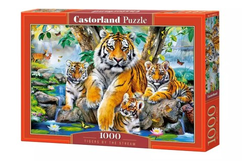 Puzzle 1000 elementów. Tygrysy przy strumieniu Puzzle 1000 elementów. Tygrysy przy strumieniu