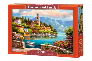Puzzle 2000 elementów. Village Clock Tower