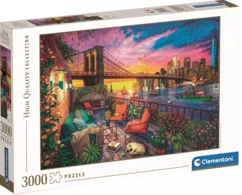 Puzzle 3000 elementów. High Quality Collection. Zachód słońca na balkonie Manhattanu Puzzle 3000 elementów. High Quality Collection. Zachód słońca na balkonie Manhattanu