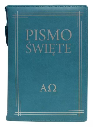 Pismo Święte w etui, turkusowe