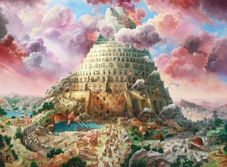 Puzzle 3000 elementów. Wieża Babel
