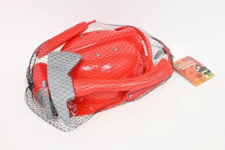 Zestaw strażaka z kaskiem w siatce 00204