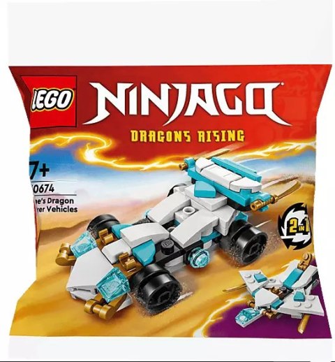 LEGO NINJAGO Smocza moc Zane'a - pojazdy 30674 LEGO NINJAGO Smocza moc Zane'a - pojazdy 30674