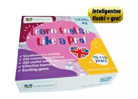 Learn English Like a Pro - Inteligentne fiszki + gra (poziom A2) Learn English Like a Pro - Inteligentne fiszki + gra (poziom A2)