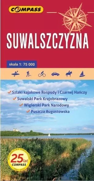 Suwalszczyzna. Mapa turystyczna, 1:75 000
