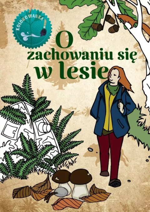 O zachowaniu się w lesie kolorowanka O zachowaniu się w lesie kolorowanka