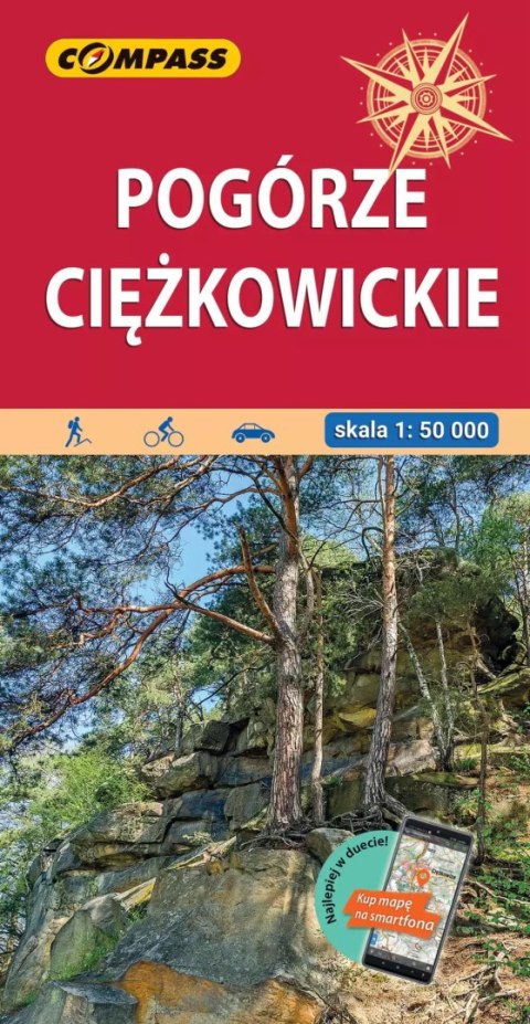 Pogórze Ciężkowickie. Mapa turystyczna, 1:50 000 Pogórze Ciężkowickie. Mapa turystyczna, 1:50 000