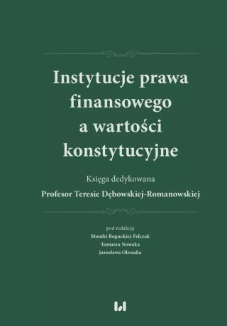 Instytucje prawa finansowego a wartości konstyt.
