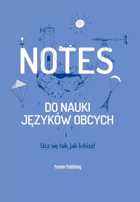 Notes do nauki języków obcych, niebieski Notes do nauki języków obcych, niebieski