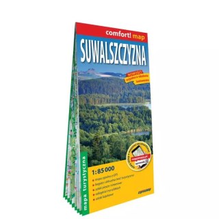 Suwalszczyzna. Laminowana mapa turystyczna, 1:85 000