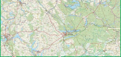 Suwalszczyzna. Laminowana mapa turystyczna, 1:85 000