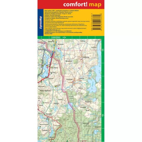 Suwalszczyzna. Laminowana mapa turystyczna, 1:85 000