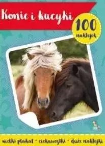100 naklejek z plakatem. Konie i kucyki 100 naklejek z plakatem. Konie i kucyki