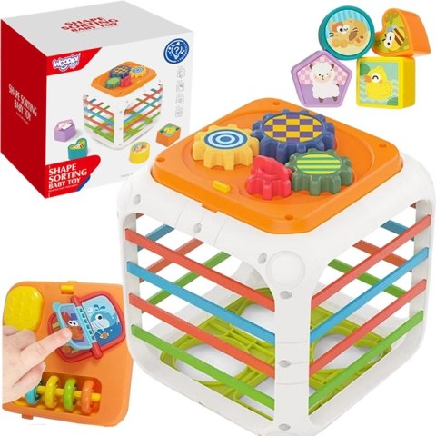 WOOPIE Kostka Edukacyjna Sorter 4w1 Kształty 18m+ WOOPIE Kostka Edukacyjna Sorter 4w1 Kształty 18m+