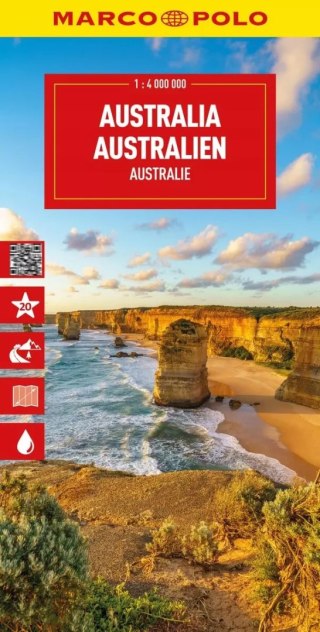 Australia. Mapa drogowa w skali 1:4 000 000