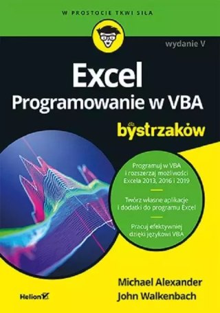 Excel. Programowanie w VBA dla bystrzaków, wydanie 5
