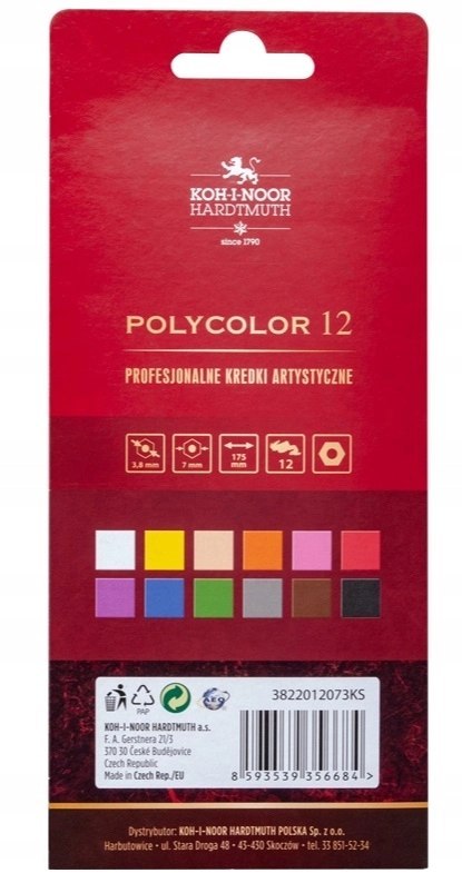 Kredki ołówkowe Koh-I-Noor 12 szt.