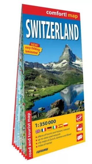 Mapa turystyczna Switzerland, 1:350 000