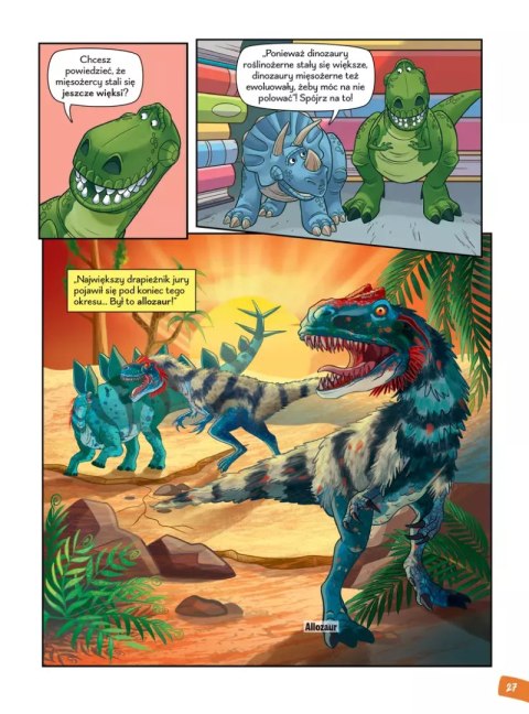 Nauka z komiksem. Era dinozaurów. Czas gigantów, czyli dinozaury jury. Tom 2 Nauka z komiksem. Era dinozaurów. Czas gigantów, czyli dinozaury jury. Tom 2