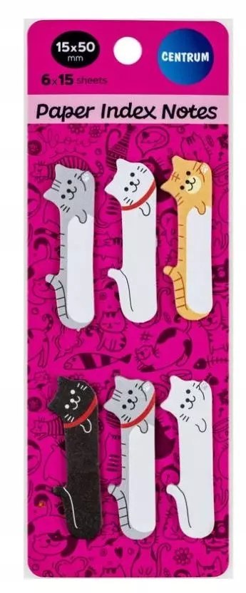 Zakładki indeksujące 50x15mm Cats Zakładki indeksujące 50x15mm Cats