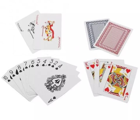 KARTY DO GRY 100% PLASTIK ZESTAW POKERA POKER WAWA