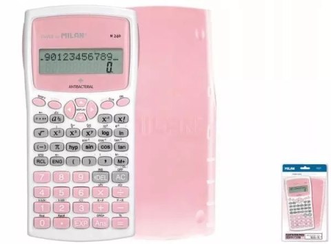 Kalkulator naukowy Antibacterial różowy 159110IBGPBL MILAN