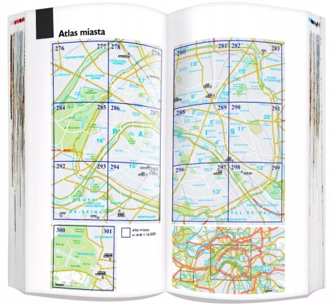 Paryż 3w1: przewodnik + atlas + mapa