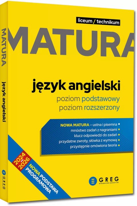 Matura. Język angielski. 2024-2026. Repetytorium maturalne Matura. Język angielski. 2024-2026. Repetytorium maturalne
