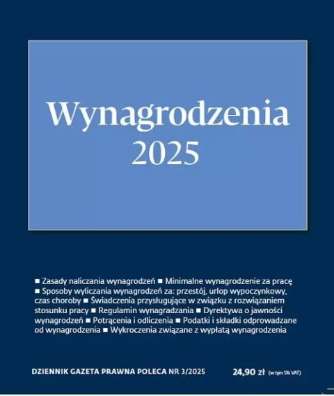 Wynagrodzenia 2025. DGP Poleca 3/2025 Wynagrodzenia 2025. DGP Poleca 3/2025